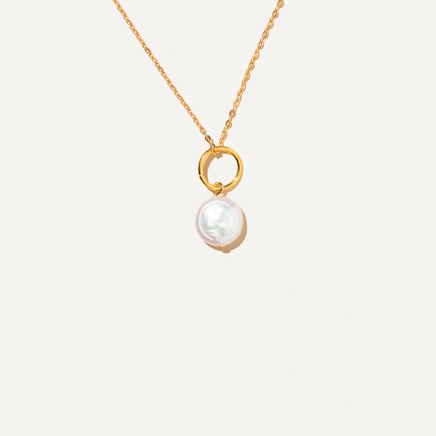 SASSA collier en Or vermeil 14K avec perle