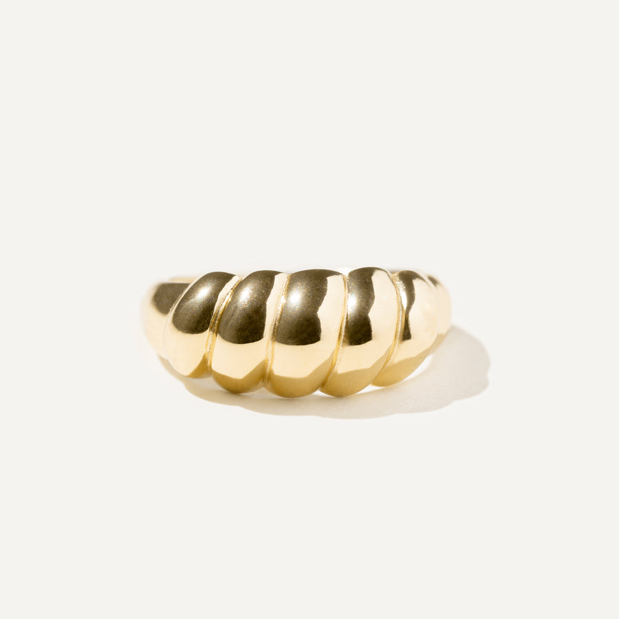 FIGARO croissant ring 14K Gold Vermeil