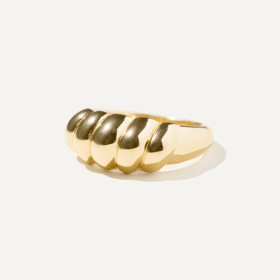 FIGARO croissant ring 14K Gold Vermeil