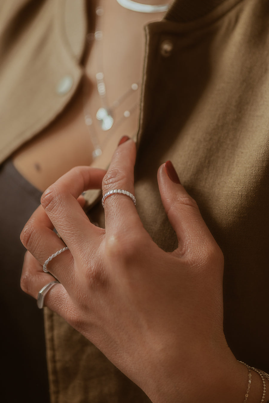 LASSA bague en Argent véritable