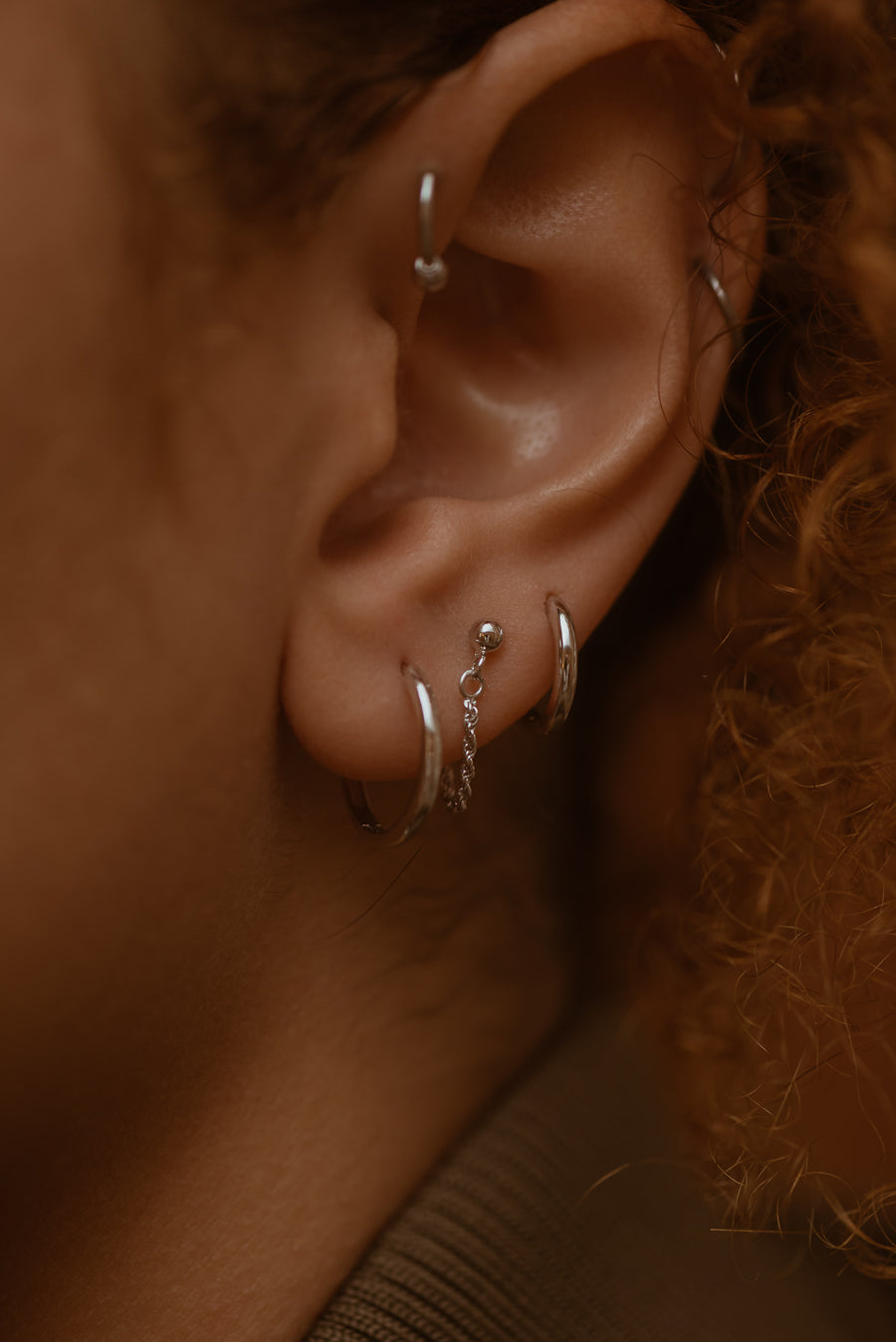 ANA boucles d'oreilles en Argent véritable