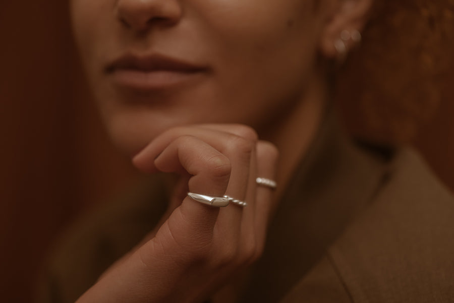GIULIA chevalière en Argent vértiable