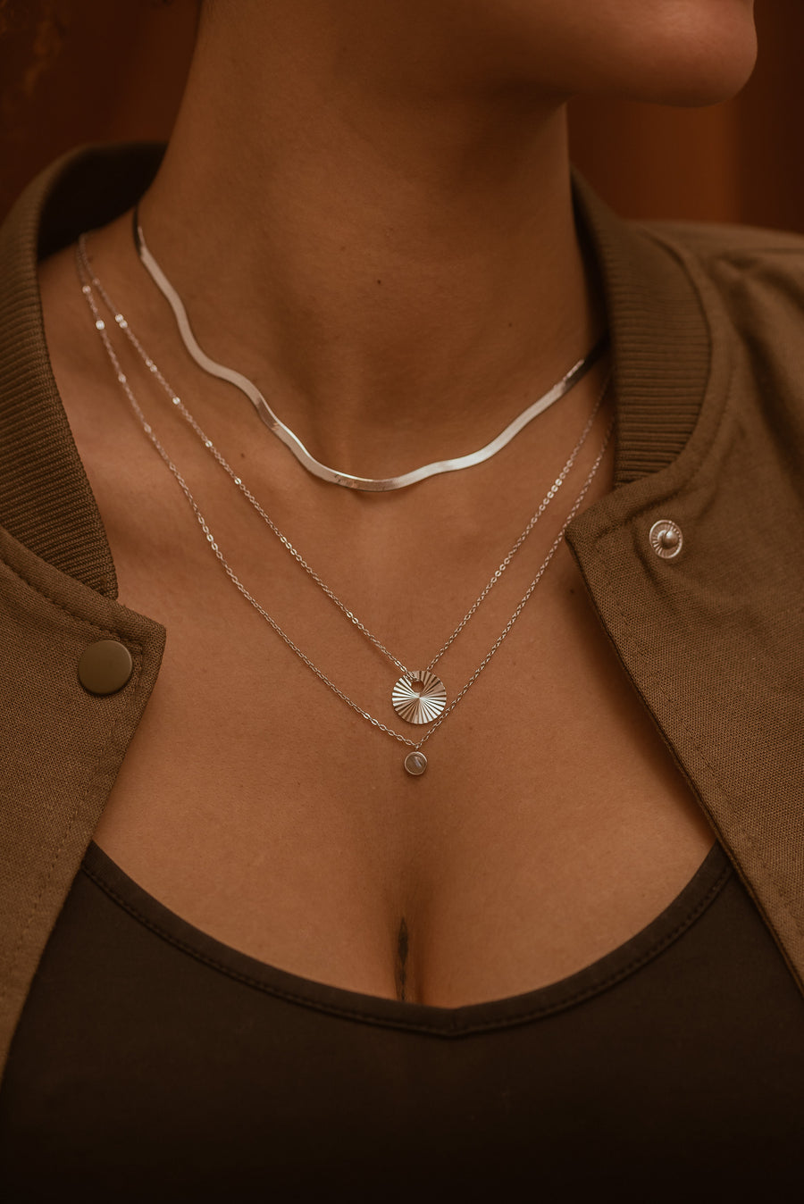 DOORI collier en Argent véritable