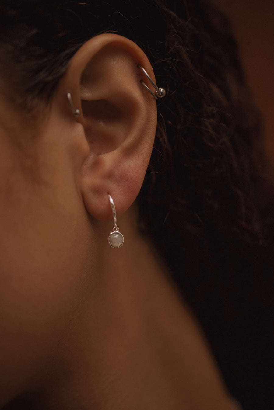 ROOHI boucles d'oreilles en Argent véritable