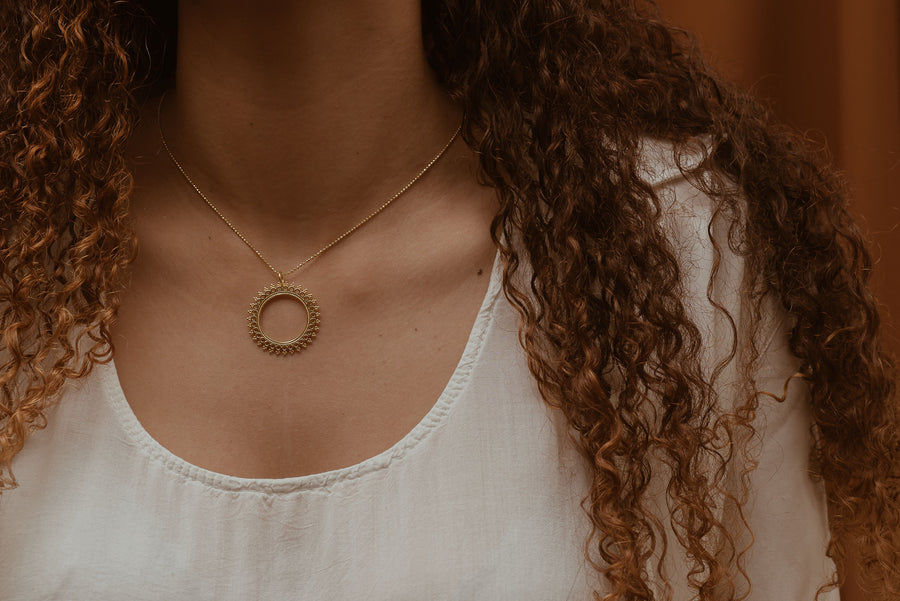 GAYA pendentif en Or vermeil 14K
