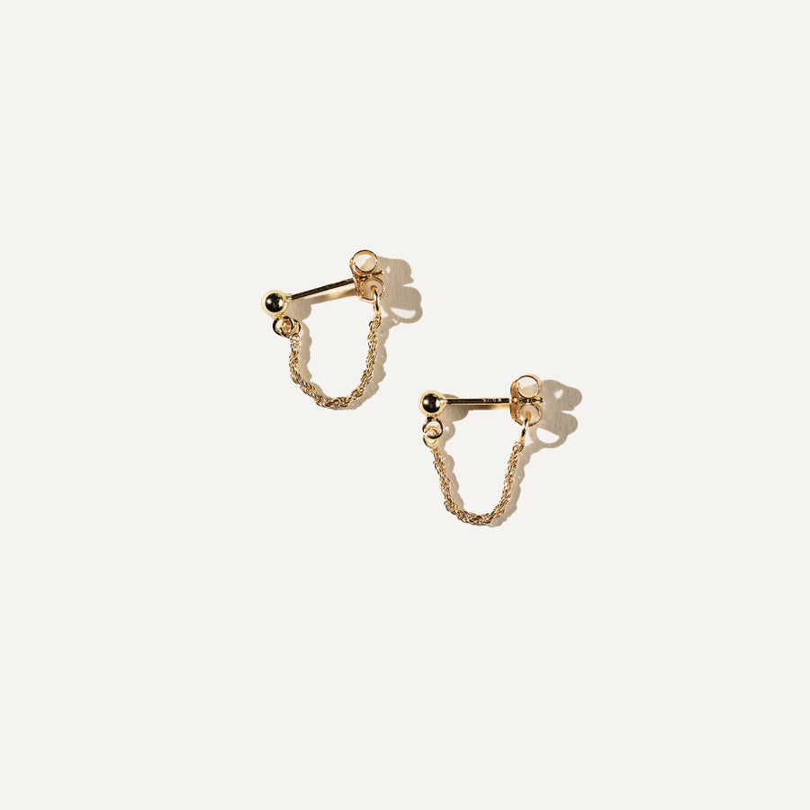 ANA boucles d'oreilles en Or vermeil 14K