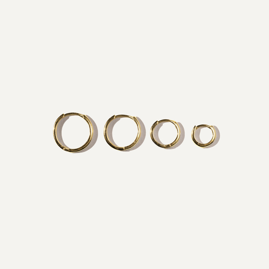 AZA petits anneaux en Or vermeil 14K