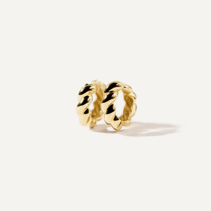 MAZA boucles d'oreilles en Or vermeil 14K