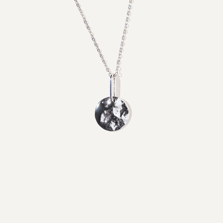 Collar con colgante de luna ASTRID - Plata auténtica