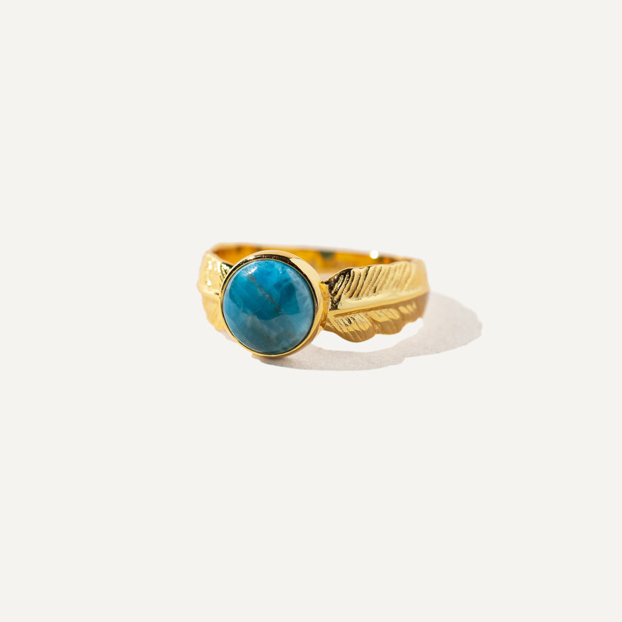 Anillo BUNDI Turquesa - Oro Vermeil de 14 quilates