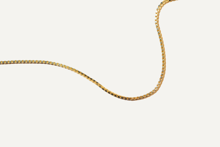 BOXY 14K Gold Vermeil Square Link Chain