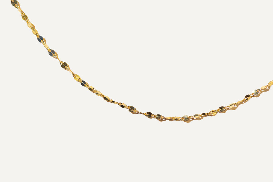 SINGAPORE 14K Gold Vermeil Chain