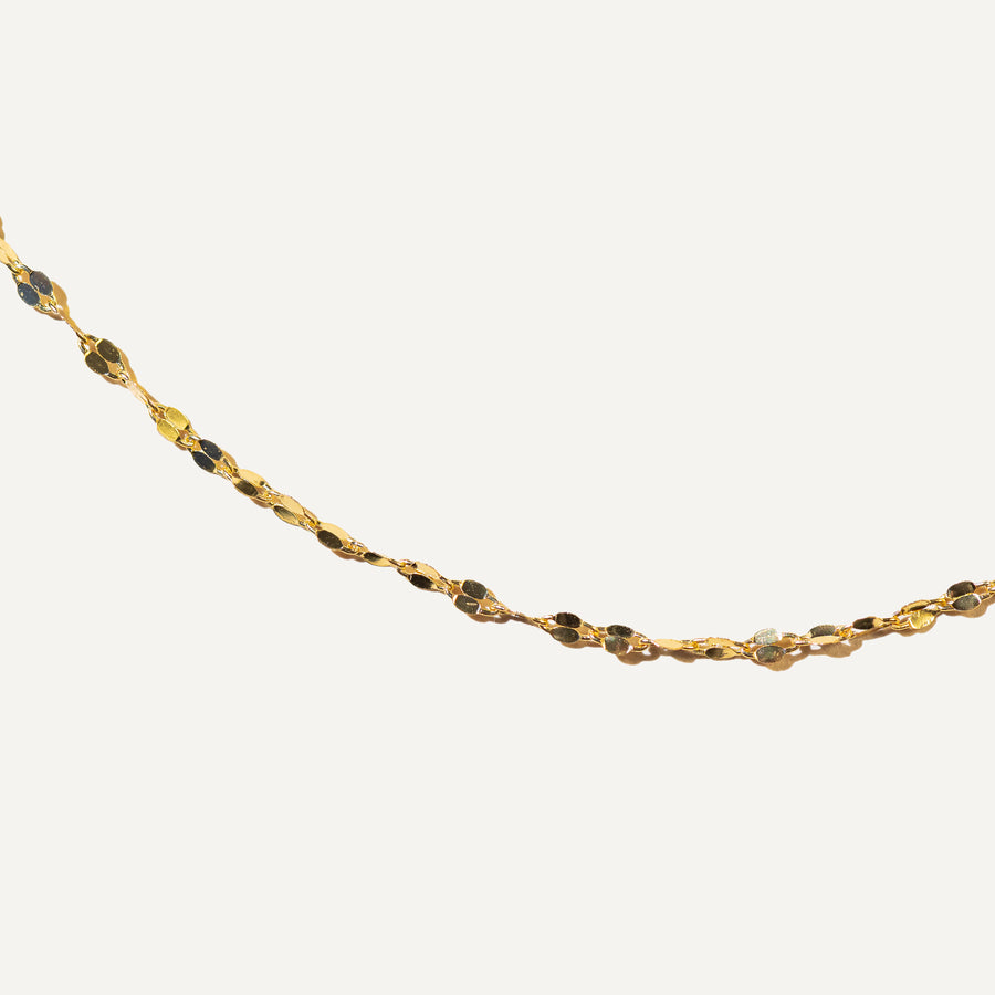 SINGAPORE 14K Gold Vermeil Chain