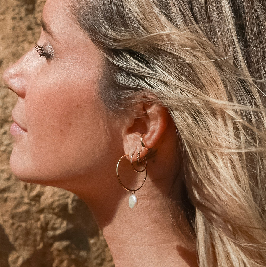 BABA boucles d'oreilles en Or vermeil 14K
