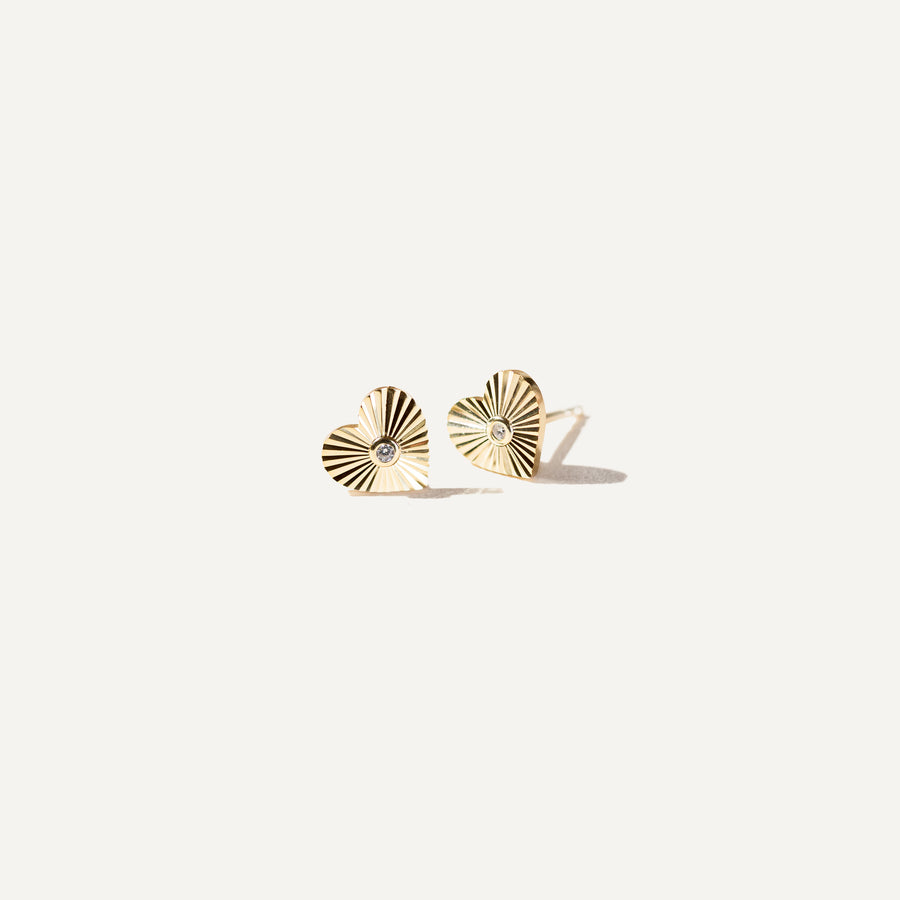 FANY boucles d'oreilles en Or vermeil 14K