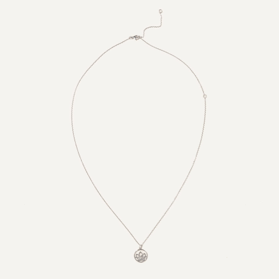 LOTUS collier en Argent véritable