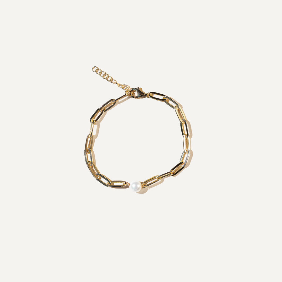 MAVE Freshwater Pearl - 14K Gold Vermeil Bracelet