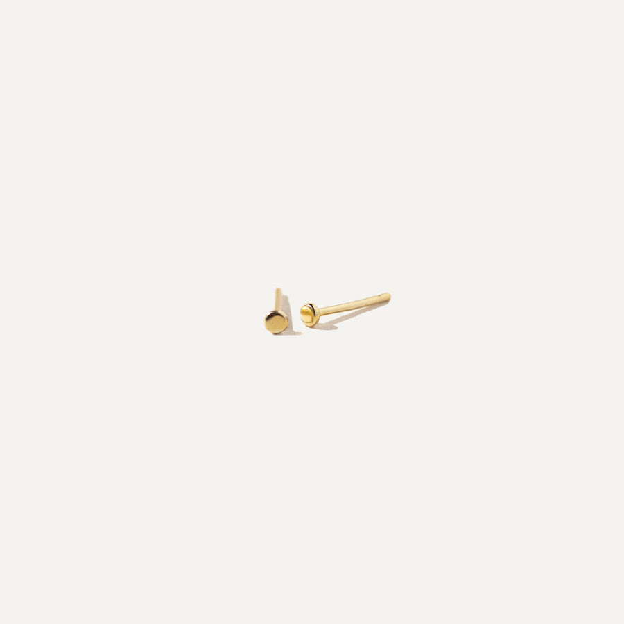 MINI stud earrings in 14K gold vermeil