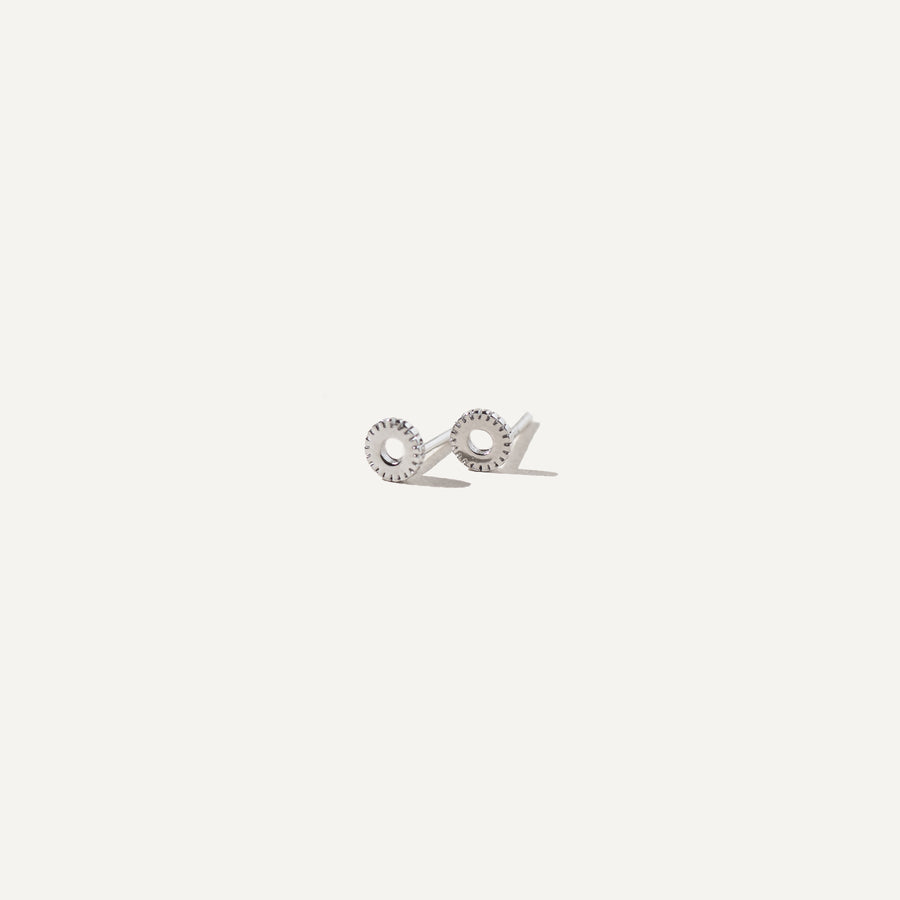 SUNY Genuine Silver Stud Earrings