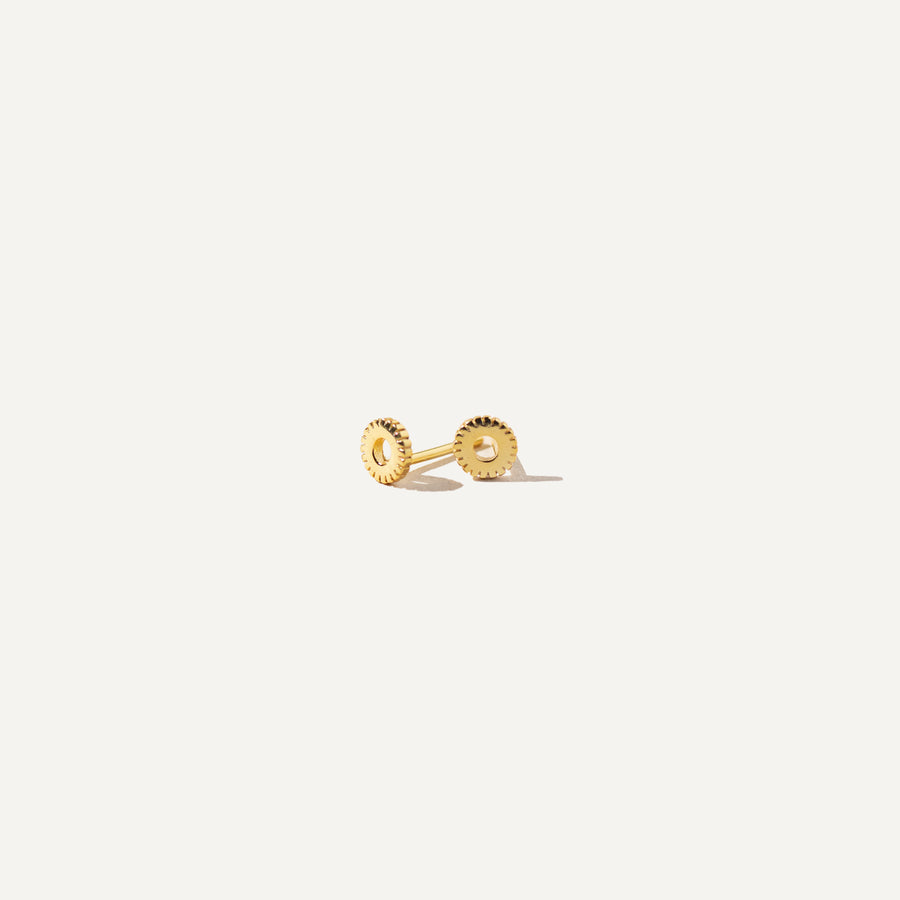 SUNY 14K Gold Vermeil Stud Earrings