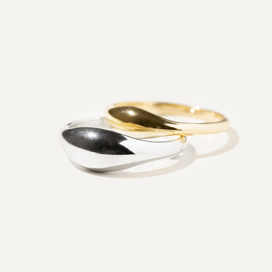 BELLADONA mix and match rings 14K Gold Vermeil and Silver Sterling