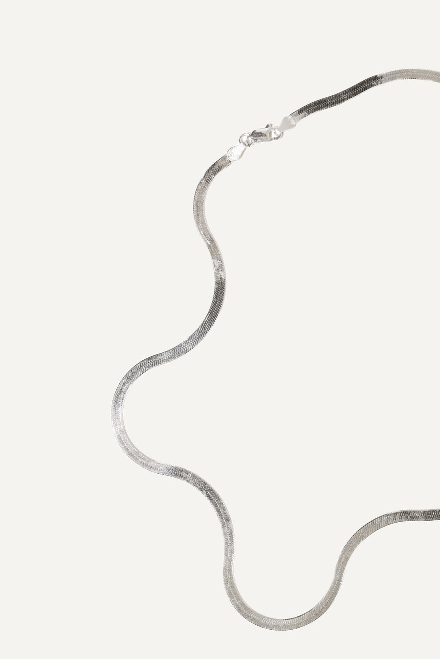 FLO herringbone chain Silver Sterling