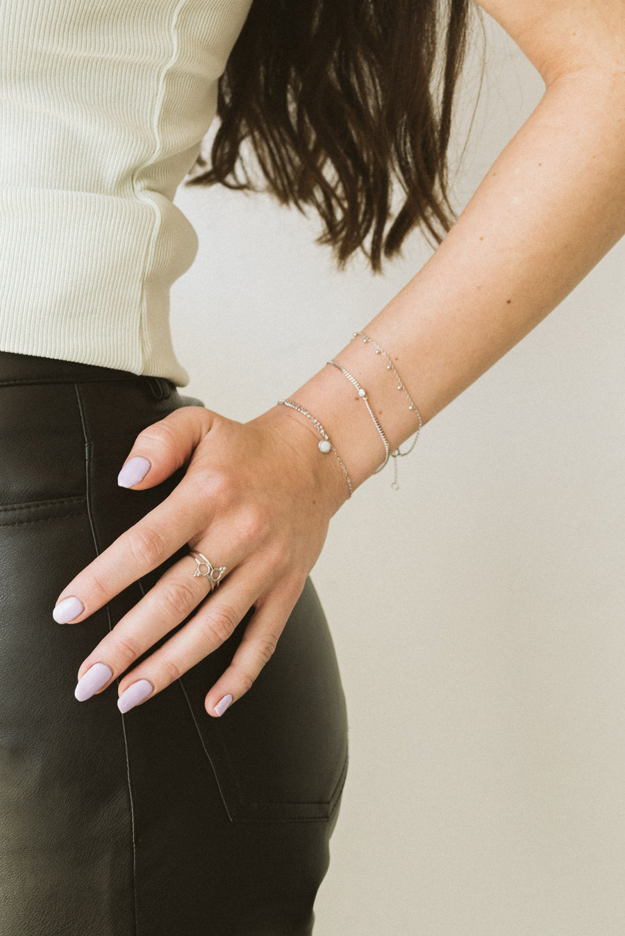 LANA bracelet opal stone on Sterling Silver