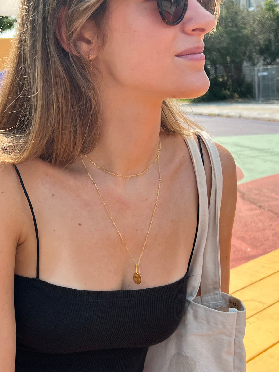ASTRID moon pendant 14K Gold Vermeil
