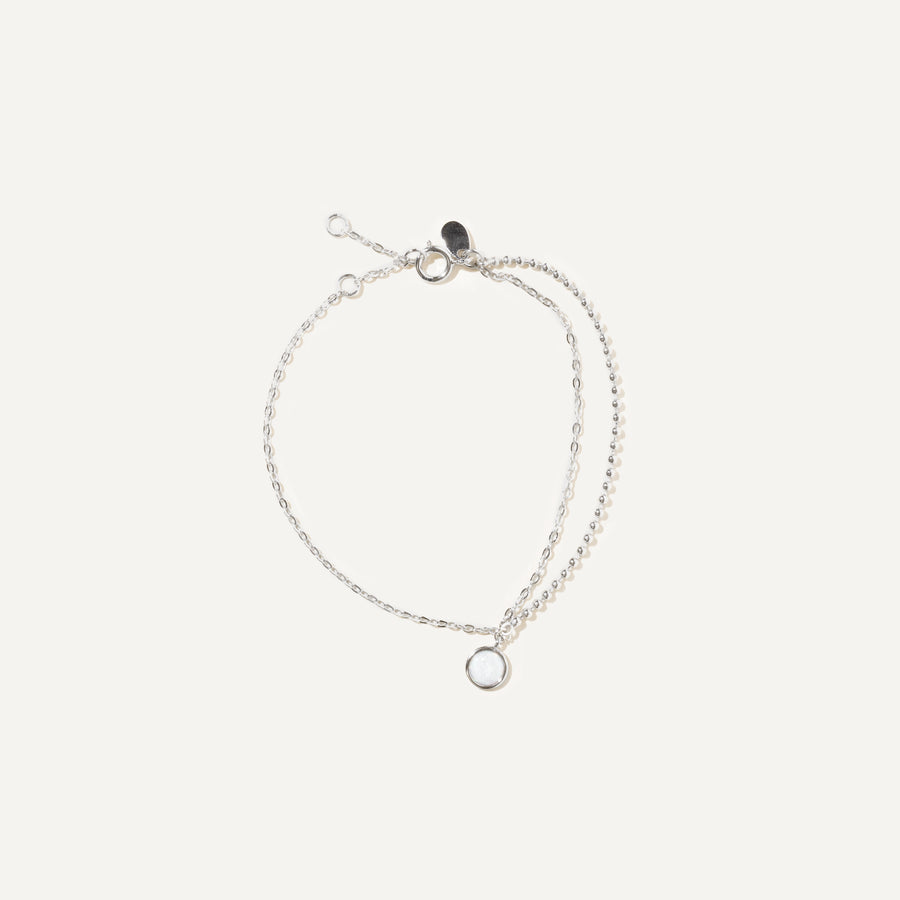 LANA bracelet opal stone on Sterling Silver