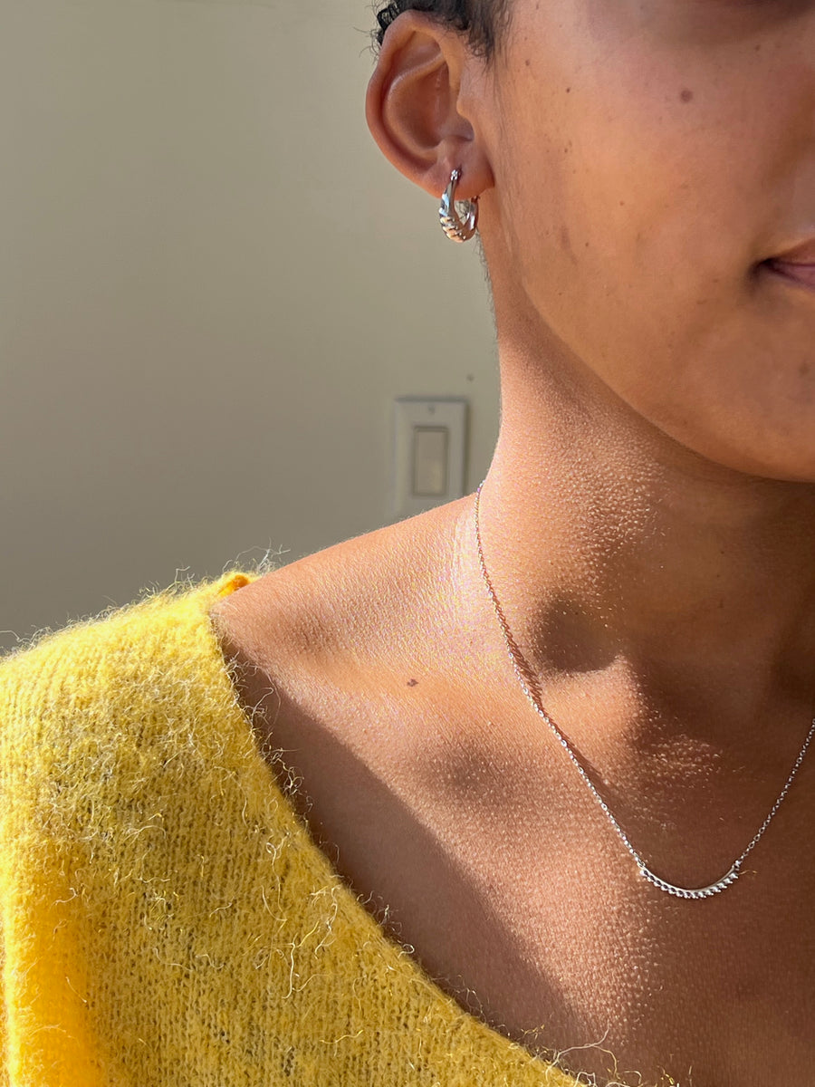 INDIA boho necklace Silver Sterling