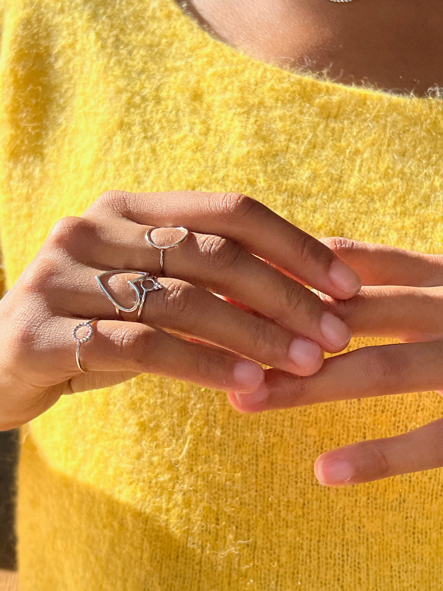 AMORE ring Silver Sterling