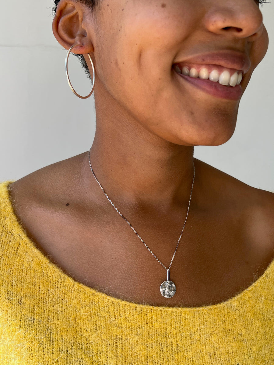ASTRID moon pendant necklace Silver Sterling