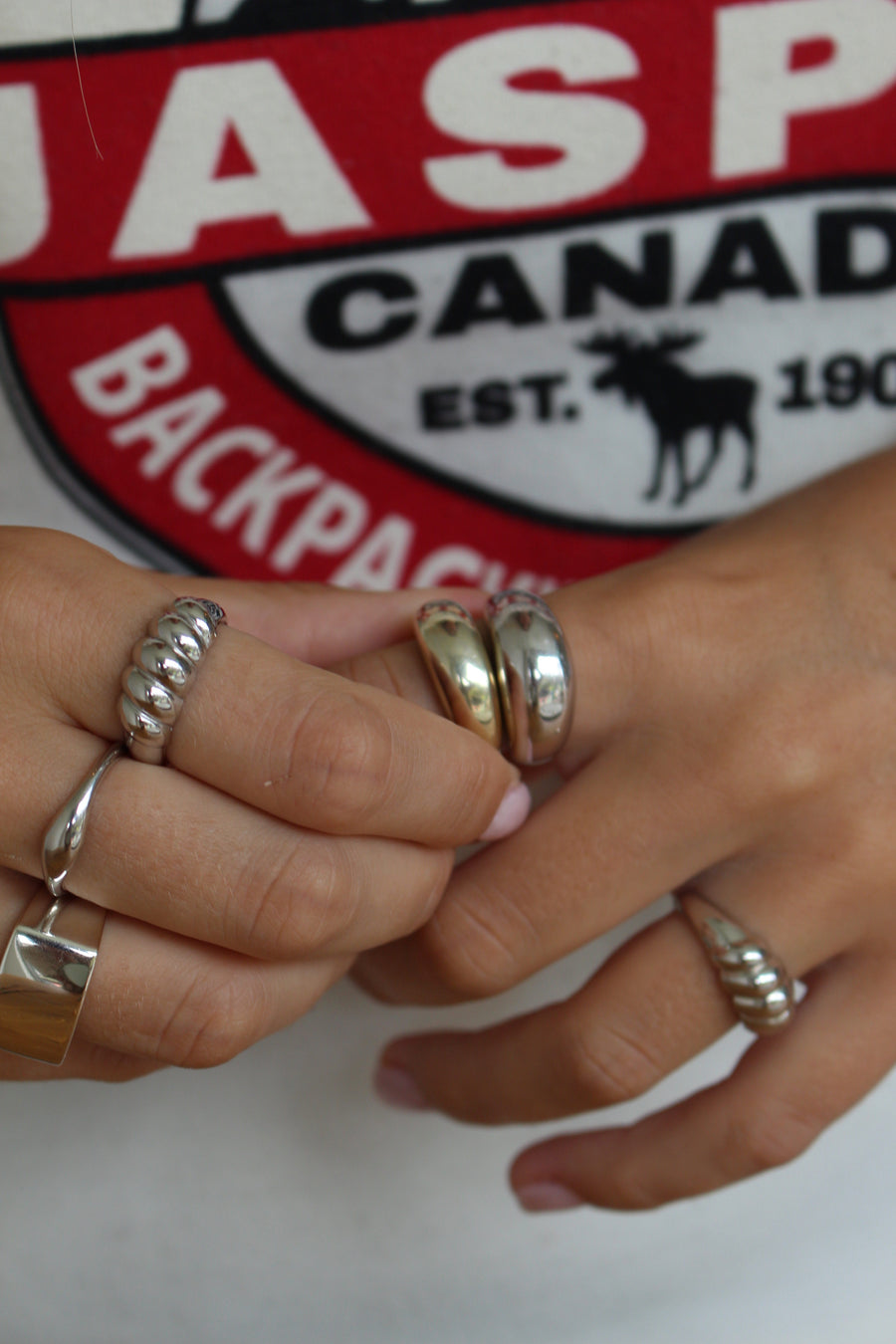 FIGARO croissant ring Silver Sterling