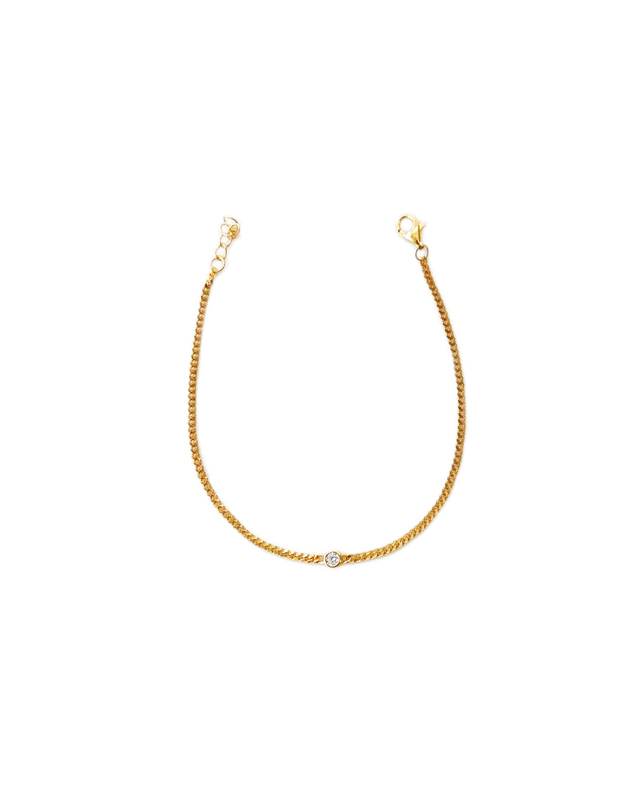 JULIANA round stone bracelet 14K Gold Vermeil