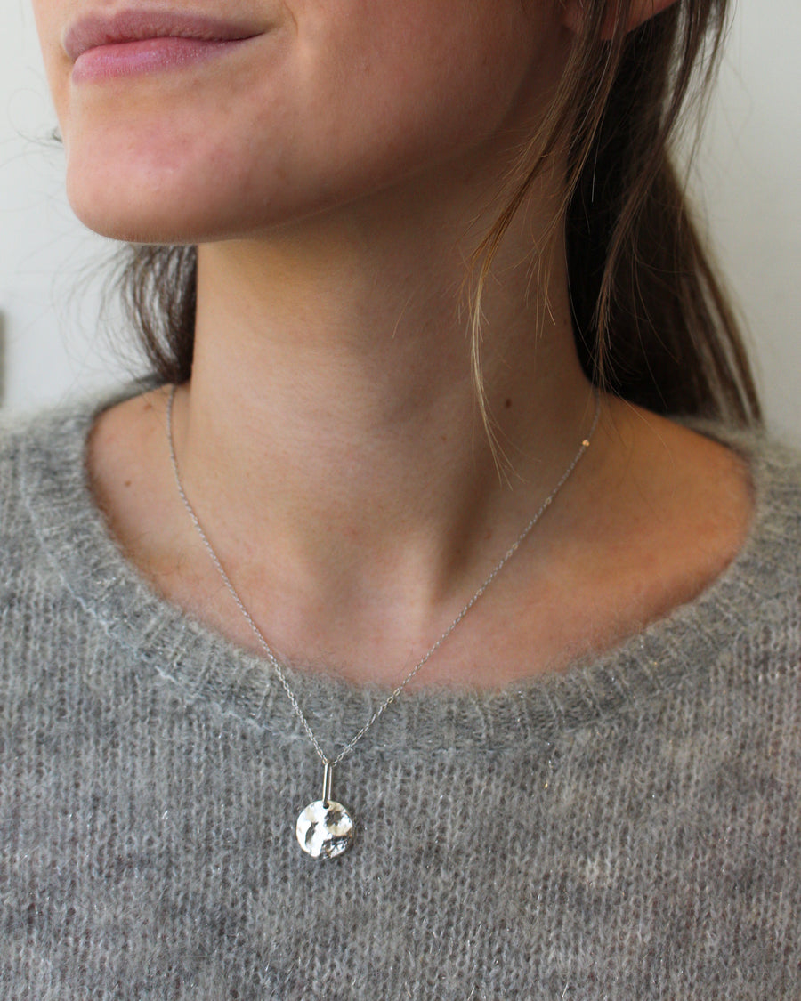 ASTRID moon pendant necklace Silver Sterling