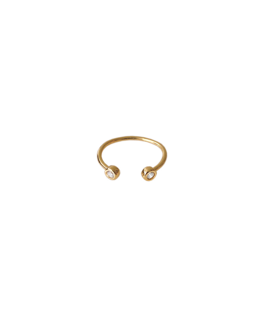 JUSTINE ring 14K Gold Vermeil
