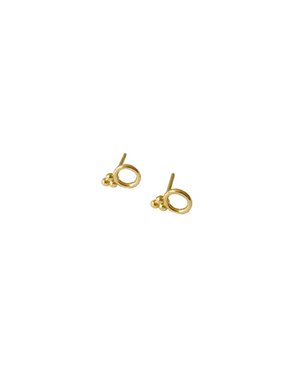 RAJA stud earrings 14K Gold Vermeil